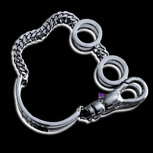 Vintage Dior John Galliano Vintage Silver Logo Cuban Link ID Runway Bracelet - Picture 4 of 16